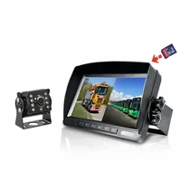 Monitor de alta calidad para autobús y camión, cámara frontal de coche, LED, vista trasera, cámara de salpicadero de coche, 7 pulgadas, gran oferta