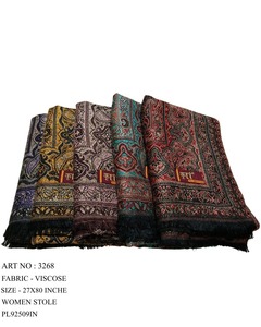 Premium Quality Winter Abaya Women <b>Shawl</b> Stole Viscose Floral Elegant Look Modest Wear Lightweight Discounted Price - Product Image 4