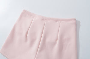 Mujeres 2025 primavera nueva moda Chic <span class=keywords><strong>pantalones</strong></span> cortos de doble párpado Vintage cintura alta elástica cordón Casual Mujer <span class=keywords><strong>pantalones</strong></span> cortos Mujer - Product Image 6