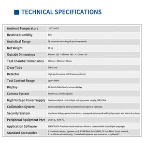 아름다운 디자인 빠른 테스트 <span class=keywords><strong>XRF</strong></span> 골드 분석기 고정확도 24K 골드 순도 테스트 기계 스파크 650 - Product Image 6