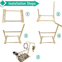 Petite cage à oiseaux, perchoir, balançoire, jouet exclusif transfrontalier pour perroquets M009