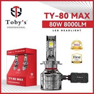 Tobys TY80 MAX H1 H7 H11 160 Watt 16000LM LED Headlights For Car