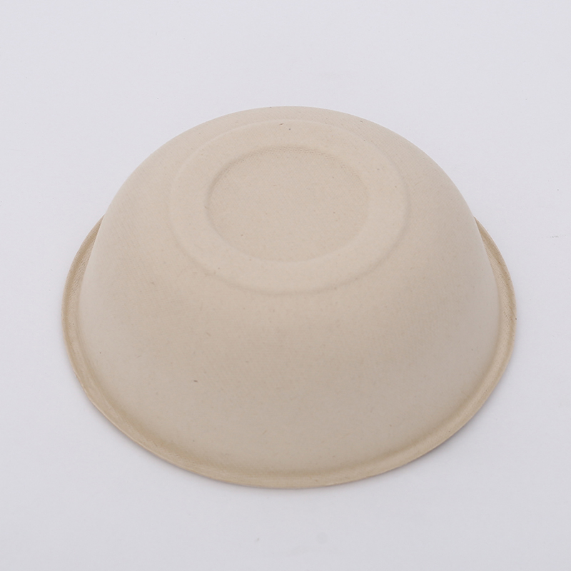 Disposable Pulp Fiber Round Paper Plates & Bowls with Lockable Lid Eco-friendly Party Supplies
