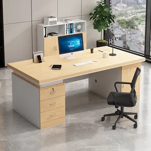 オフィスデスク家具デザイン1.2m人気小型中国サプライヤー卸売スタッフデスク用
