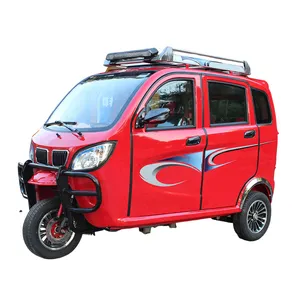 Bajaj cabine fermée tricycle à moteur tricycle passager à essence pour adultes