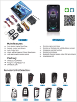 Système de démarrage universel 12V pour voiture, démarrage à une touche, application Bluetooth, entrée sans clé, verrouillage automatique, déverrouillage du coffre par déclenchement négatif, alarme antivol pour voiture