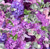 PRINTEMPS PLANTATION Mur de fleurs artificielles violettes Décoration de mariage Fleurs artificielles Mur de fleurs personnalisable