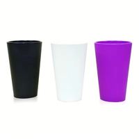 Verres à bière rétro incassables de 300 ml – Silicone, matériau PP, impression sérigraphique pour cadeaux d'entreprise