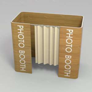 מתמוטט בד מתח מתקפל ערכת רקע עם כיסוי ציפית תמונה דוכן מתחם הדפסה מותאם אישית דוכן פרטיות - Product Image 4