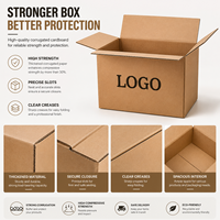 Emballage en boîte en carton, conception personnalisée pour la vente en gros, expédition, livraison e-commerce, emballage de produits, utilisation par les distributeurs