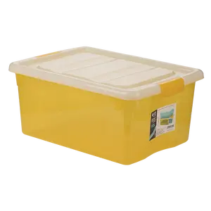 Storage Bins with Lids Clear Plastic Bins Handle Stackable Storage Containers for Organizing