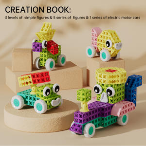 Pungrow Building Block set Montessorii giocattoli educativi pianeta di numeri creativi fai da te modello di auto costruzione CE ASTM certificata - Product Image 3