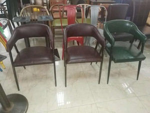 Ensemble table et chaises de <span class=keywords><strong>restaurant</strong></span> et hôtel modernes en fer avec assise rembourrée pour usage commercial et café - Product Image 3