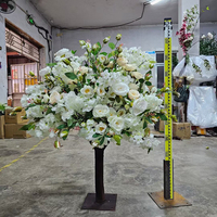 G01 Décoration de mariage Fausse soie fleurs de cerisier Sakura arbres roses artificiels centres de table pour table de mariage
