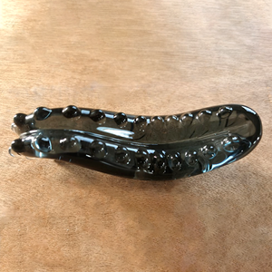 Gode en verre noir en forme d'hippocampe Yoni baguette de plaisir Stimulation du point G du vagin gode en verre cristal pour les femmes pénis en verre noir - Product Image 3