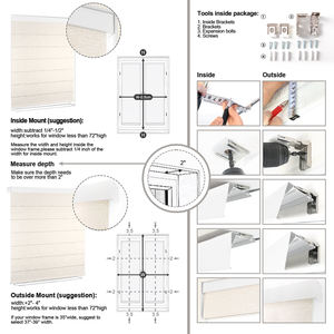 Stores romains haut de gamme stores et rideaux stores manuels occultants <span class=keywords><strong>volet</strong></span> Chic moderne pour fenêtre de salle à manger - Product Image 6