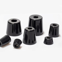 Bouchons ronds en plastique noir, glissières d'insertion pour pieds de chaise, table, tabouret, tube, tuyau, trou, bouchon, cale, caoutchouc antidérapant