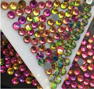 Yantuo SS6 SS8 SS10 SS12 SS16 sss20 SS30 all'ingrosso arcobaleno retro piatto vetro Hotfix per borse scarpe eleganti - Product Image 1