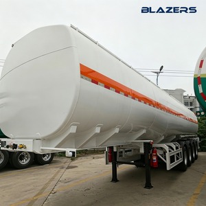 Semirremolque cisterna de combustible de 4 ejes y 54 CBM para depósito aduanero costero de Mozambique, transporte de gasóleo a granel entre ciudades y larga distancia JOST Leg - Product Image 3