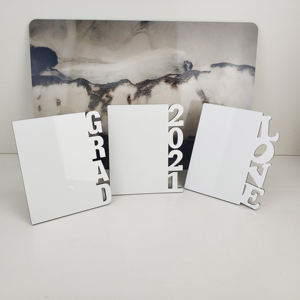 紫外印花木质相框升华空白爱情图片婚礼和情人节礼物带支架 - Product Image 5