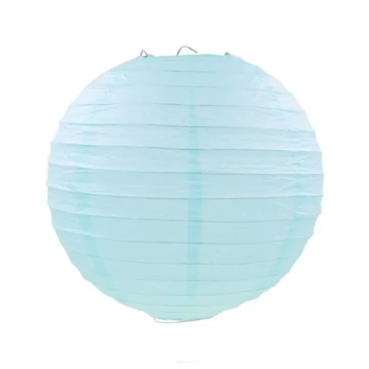 Round Paper Lanterns Spring Festival Wedding Celebration DIY Painting Folding Paper Lanterns