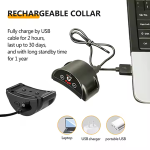 Sistema de entrenamiento de silbato de perro ultrasónico inteligente LED completamente automático, comportamiento de entrenamiento de mascotas de descarga eléctrica portátil reutilizable - Product Image 3