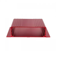 Boîtier en aluminium anodisé Boîtier d'instrument électronique Boîte de batterie Boîte de jonction Boîte de rail Din