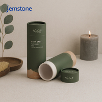 Boîte d'emballage cylindrique en carton kraft pour bombes de bain, sel de bain, poudre libre, café, thé, personnalisée, de luxe et recyclable