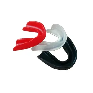 Pelindung mulut tunggal/pelindung gigi untuk olahraga kustom cetak Logo di bawah Amour pelindung mulut Case Pelindung mulut Perlindungan Bibir JTS