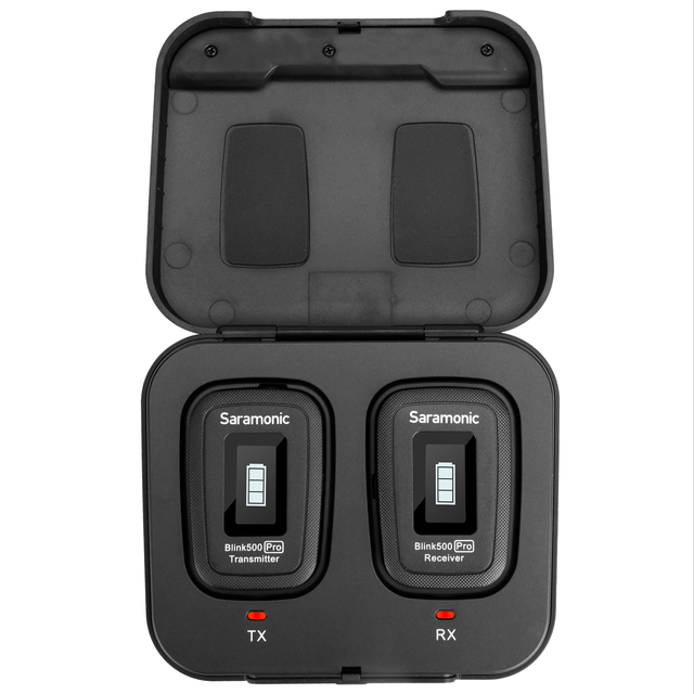 Blink500 Pro B1 2.4 GHz Wireless Clip-On Microphone System With Lavalier & Dual-Channel Receiver for Cameras, Mobilephones Etc