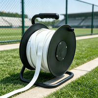 Machine de marquage des lignes de terrain de football 50m/75m, manuelle, mobile, avec logo personnalisé, en polypropylène, garantie 12 mois, Vance Sports