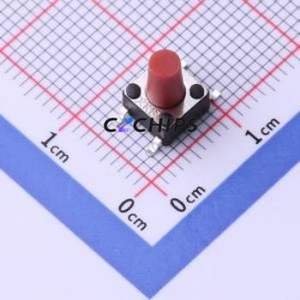 TS-1102SD-A-K-R Tactile Switch SMD-4P,6x6mm Switch ( Operating Force: 1N )( Switch Length: 6mm )( Switch Width: 6mm ) - Product Image 1
