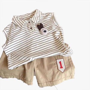 เสื้อโปโลเด็กผู้ชายไซส์ใหญ่ รุ่นซัมเมอร์ 2026 เสื้อกั๊กโปโลเด็กแขนกุด ผ้าบางเบา แฟชั่นเสื้อผ้าเด็ก - Product Image 1