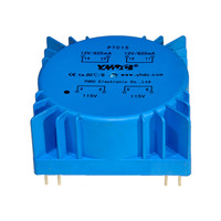 Transformateur toroïdal PTC15 YHDC 15VA, double entrée 110V/115V/110V, double sortie AC 7V/9V/12V/15V/18V/22V, pour usage audio, carte de circuit imprimé
