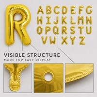 Ballons géants en Mylar de 40 pouces en forme de lettres A-Z pour décoration de fête, ballons en aluminium à l'hélium en forme de lettres, vente en gros