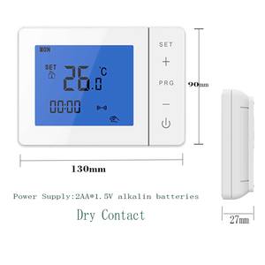HY01 7 jours Programmable Wifi Thermostat sans fil LCD écran tactile Tuya App télécommande pour hôtel chauffage électrique PEX - Product Image 3