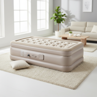 Lit d'air Premium Active Era, taille double, pompe électrique intégrée, revêtement en PVC, dessus floqué, matelas pour le camping, lit d'appoint, mobilier de maison