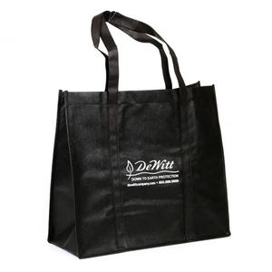 High Quality Simple Style Custom logo Print <b>Black</b> Non Woven <b>Bag</b> Tote <b>Bags</b> - Product Image 2