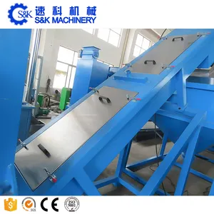 Recycling Stretch LDPE PE PP Agriculture Bag Plastic Drip Tape Crushing Washing Machine Equipment Line
