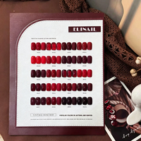 Kit de vernis à ongles gel mat et brillant, nuancier de couleurs unies opaques, 120 teintes, vernis gel UV à retirer par trempage pour studio de nail art