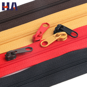 Cremallera de nailon de extremo abierto con bloqueo automático, venta al por mayor directa de fábrica de China, alta calidad, logotipo personalizado, colorida, N.º 3, OEM ODM, 40 50 70 <span class=keywords><strong>75</strong></span> <span class=keywords><strong>cm</strong></span> - Product Image 3