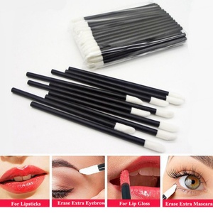Kit d'Applicateurs de Maquillage Jetables : Brosses à Mascara, Pinceaux à Lèvres, Pinces à Cheveux, Houppettes Triangulaires, Palette de Mélange - Product Image 6