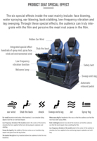 Venta de fábrica Cinema 4D Motion Simulation Silla de cine asiento de cine con efectos especiales