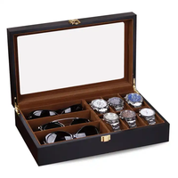 Populaire Bois Laqué Boutique Exposition Table 3 Lunettes 6 Montres Show Case Box Collector