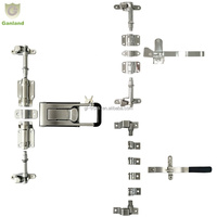Kit de serrure de porte à came robuste en acier inoxydable 304, engrenage de verrouillage à came pour tube de 27 mm, pour fourgon, camion, remorque, pièces de carrosserie