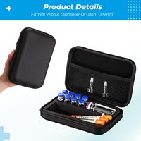 Étui rigide portable personnalisé en EVA pour le stockage de flacons d'insuline de 3 ml, idéal pour les voyages en réfrigérateur ou congélateur
