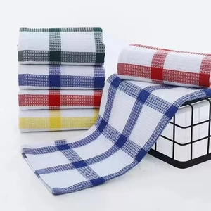 En <span class=keywords><strong>stock</strong></span> – Chiffon de cuisine en coton éponge gaufré à motif quadrillé, séchage rapide, écologique, 55 g/pièce, 38*64 cm - Product Image 2