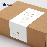 Autocollants d'emballage personnalisés en gros avec logo, étiquettes rectangulaires de scellage pour boîtes cadeaux de petites entreprises, décorations postales