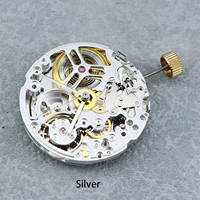 Mouvement Automatique Super Peacock SL 4802 Squelette de Remplacement Kit Mouvement SL-4802 Réparation Machine 4130