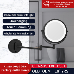 <strong>Led</strong> <strong>Vanity</strong> Make up Lighted Mirror for Bathroom Illuminated Magnifying Round 2-face - Product Image 2